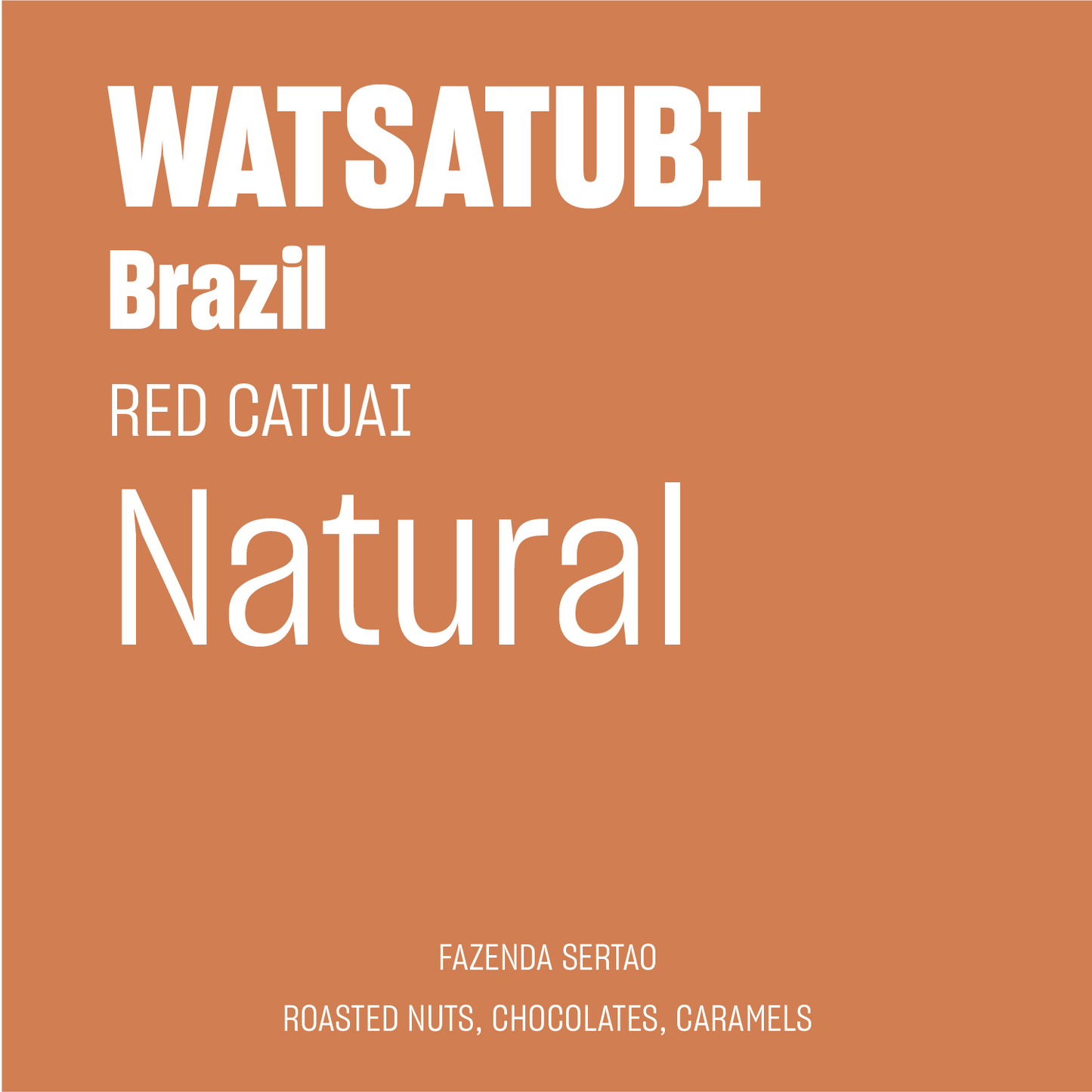STAPLE l Watsatubi Sertao Natural Red Catuai Brazil
