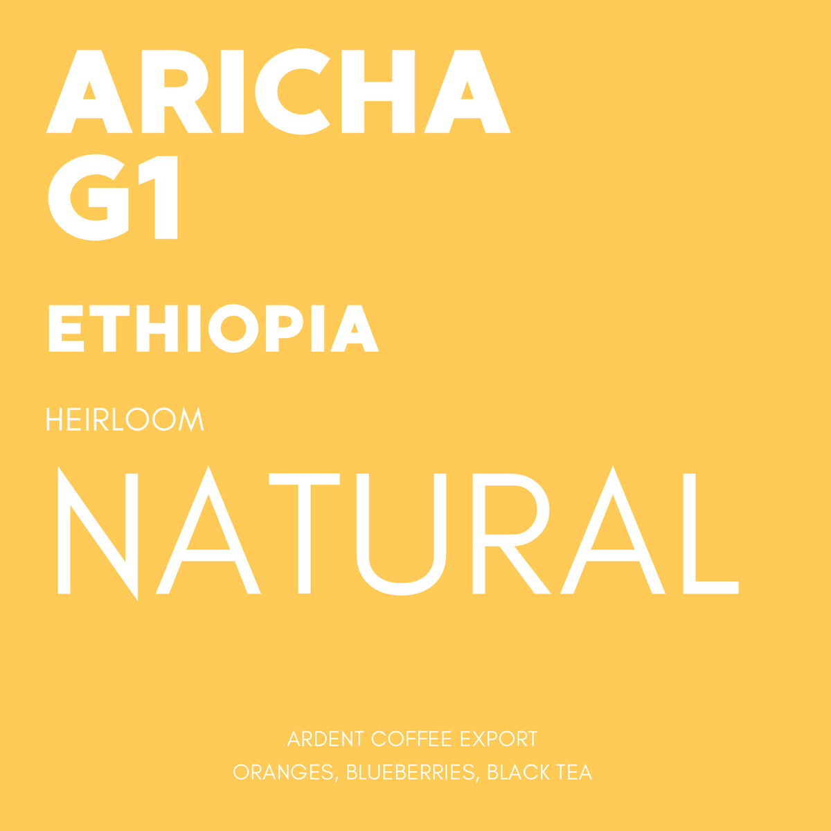 STAPLE l Aricha G1 Natural Heirloom Ethiopia